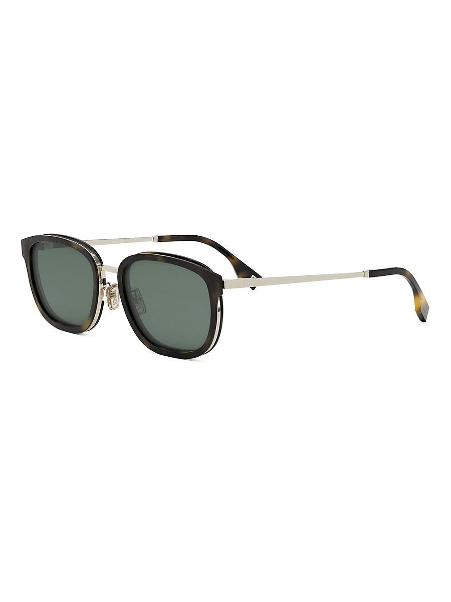 Mens Fendi Travel 45MM Oval Sunglasses Product Image