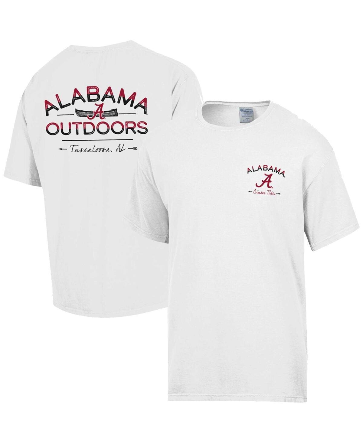 Men's Comfort Wash White Alabama Crimson Tide Great Outdoors T-Shirt, Size: Small Product Image