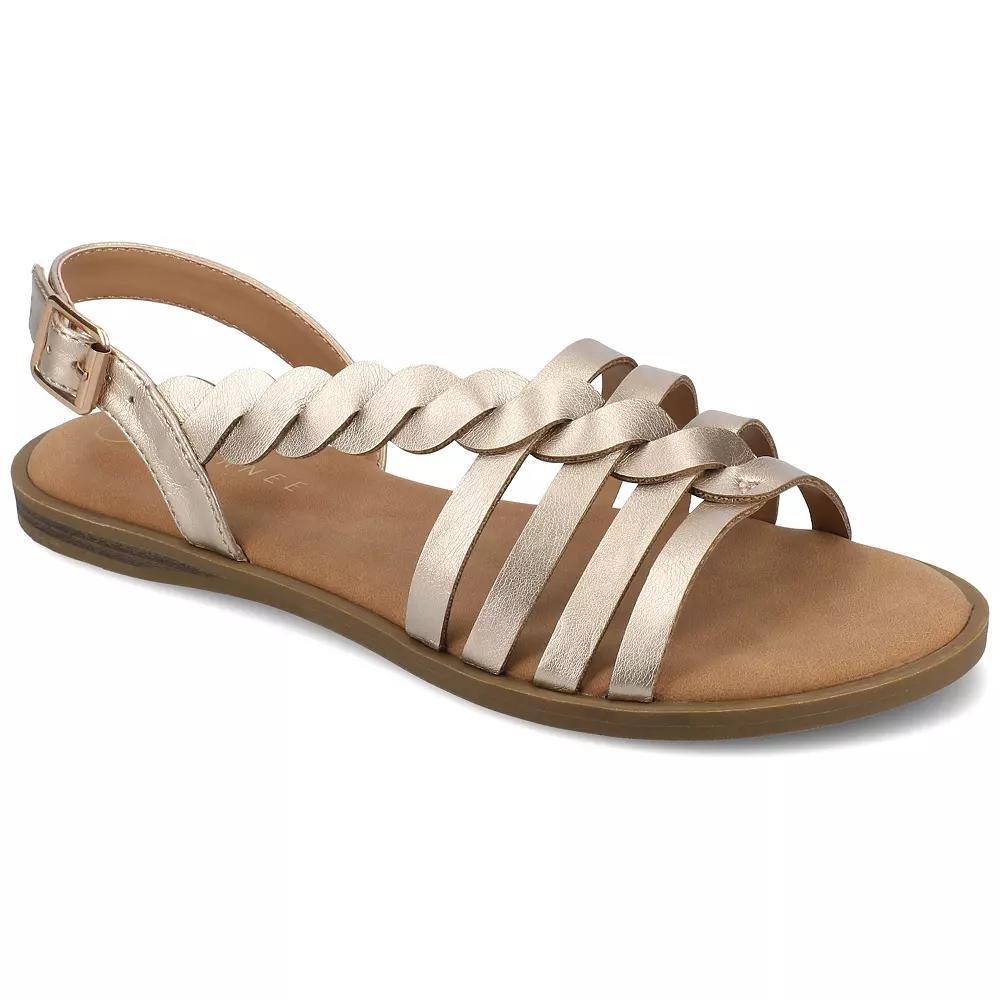 Journee Solay Womens Sandals Beige Product Image