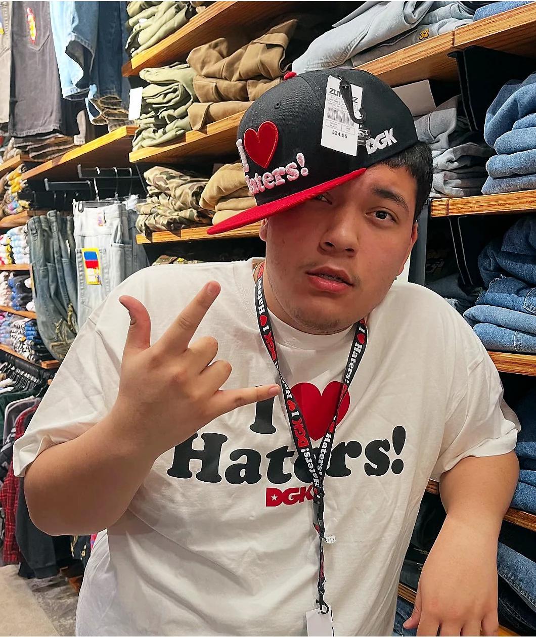 DGK I Love Haters Heavyweight White T-Shirt Product Image