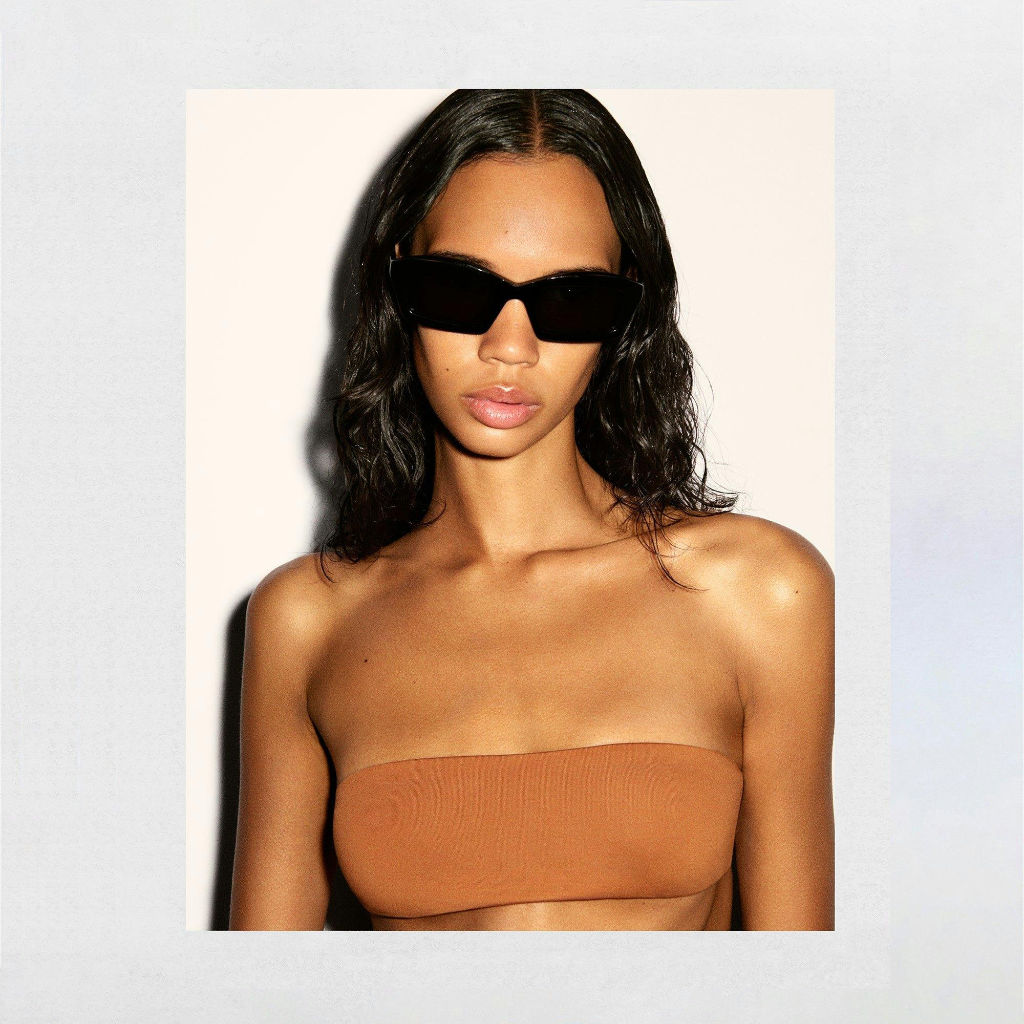 ICONIC SWIM MICRO BANDEAU BIKINI TOP | BRONZE Product Image