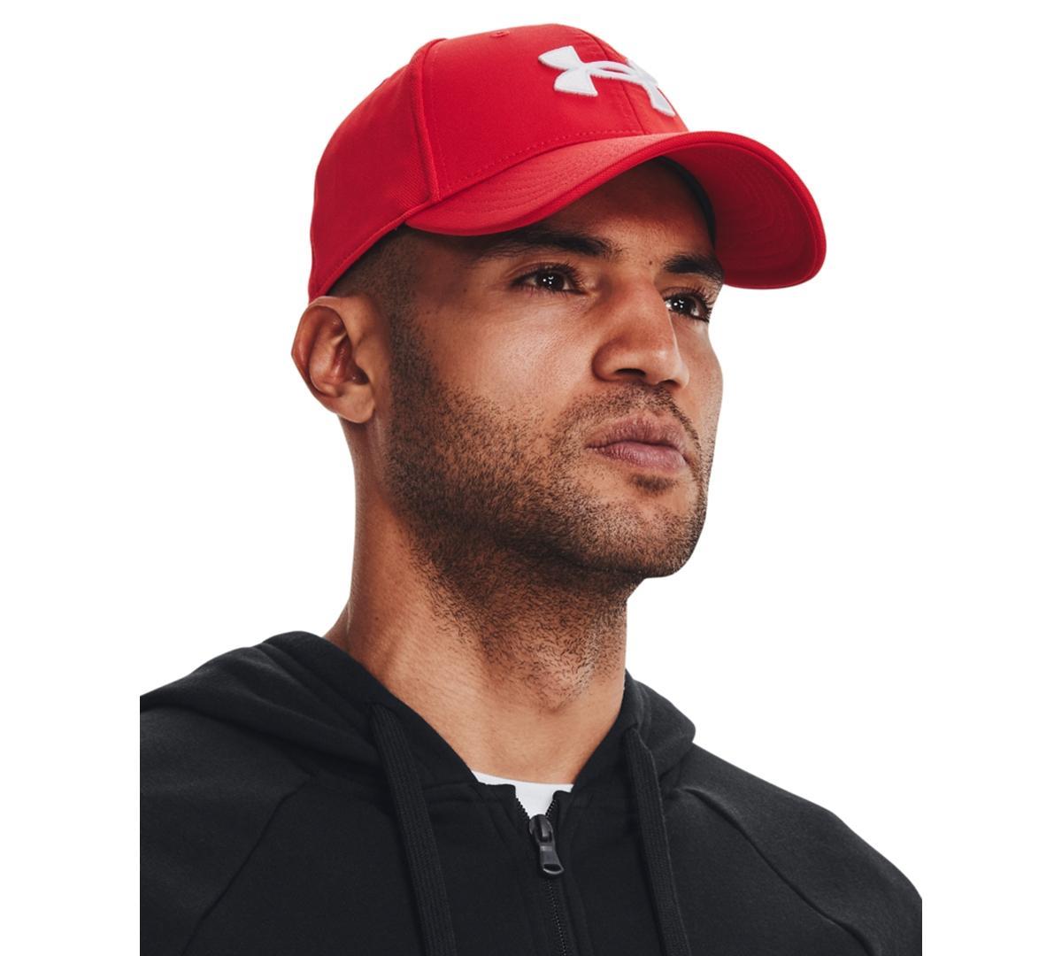 Men's Under Armour Blitzing Stretch-Fit Hat, Size: XL/XXL, Red Product Image