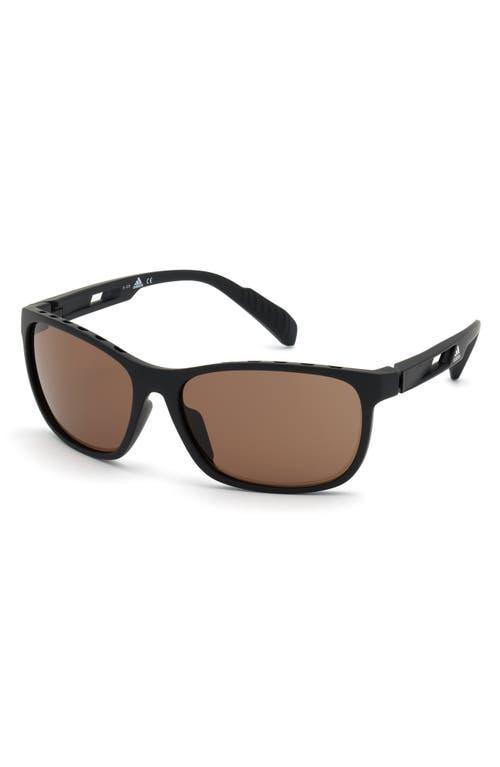 Men's adidas Soft Round Sport Frame Sunglasses, Black Product Image