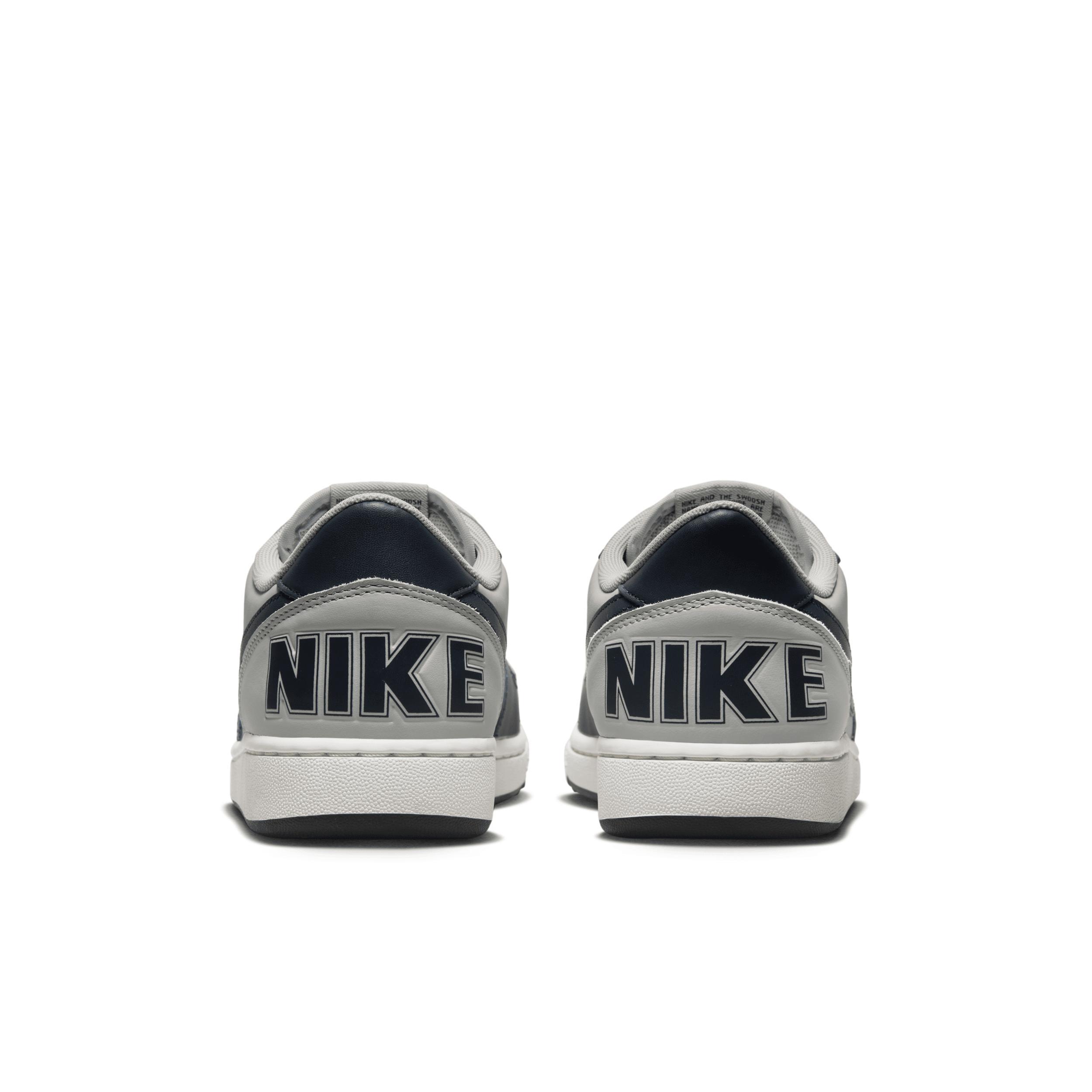 Nike Mens Nike Terminator Low - Mens Basketball Shoes Grey/Navy Product Image