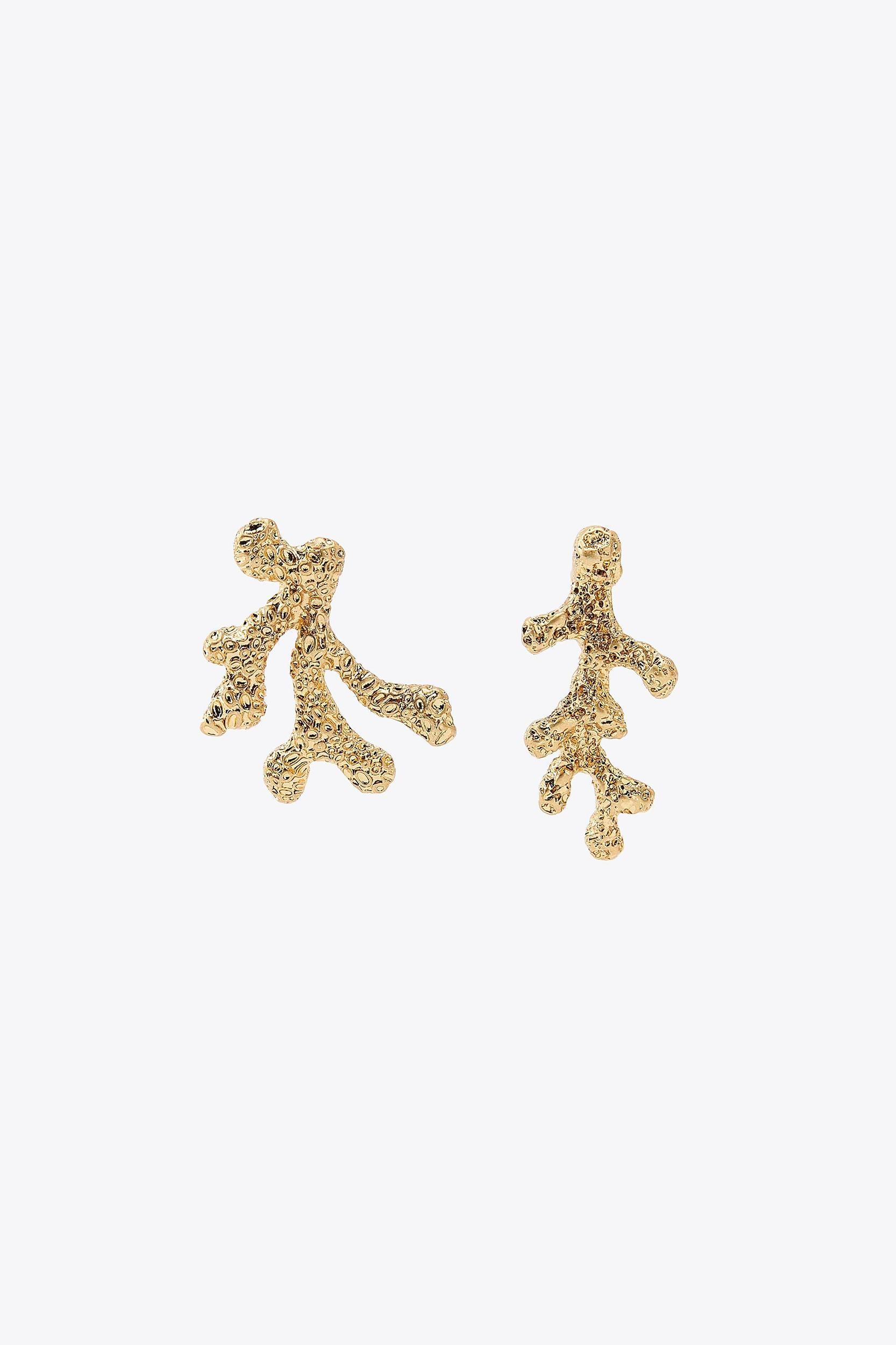 CORAL METAL EARRINGS Product Image