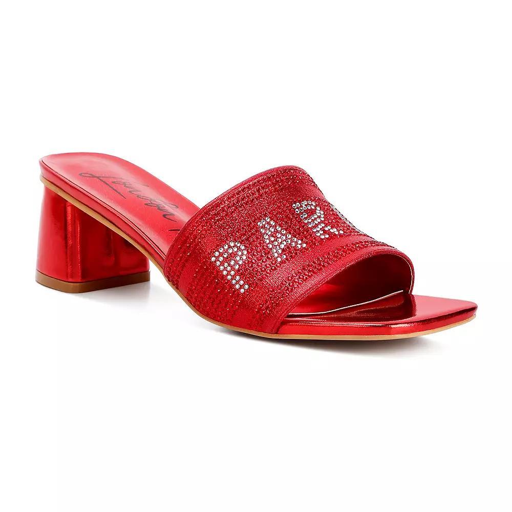 London Rag Messels Women's Heeled Sandals, Size: 8, Red Product Image