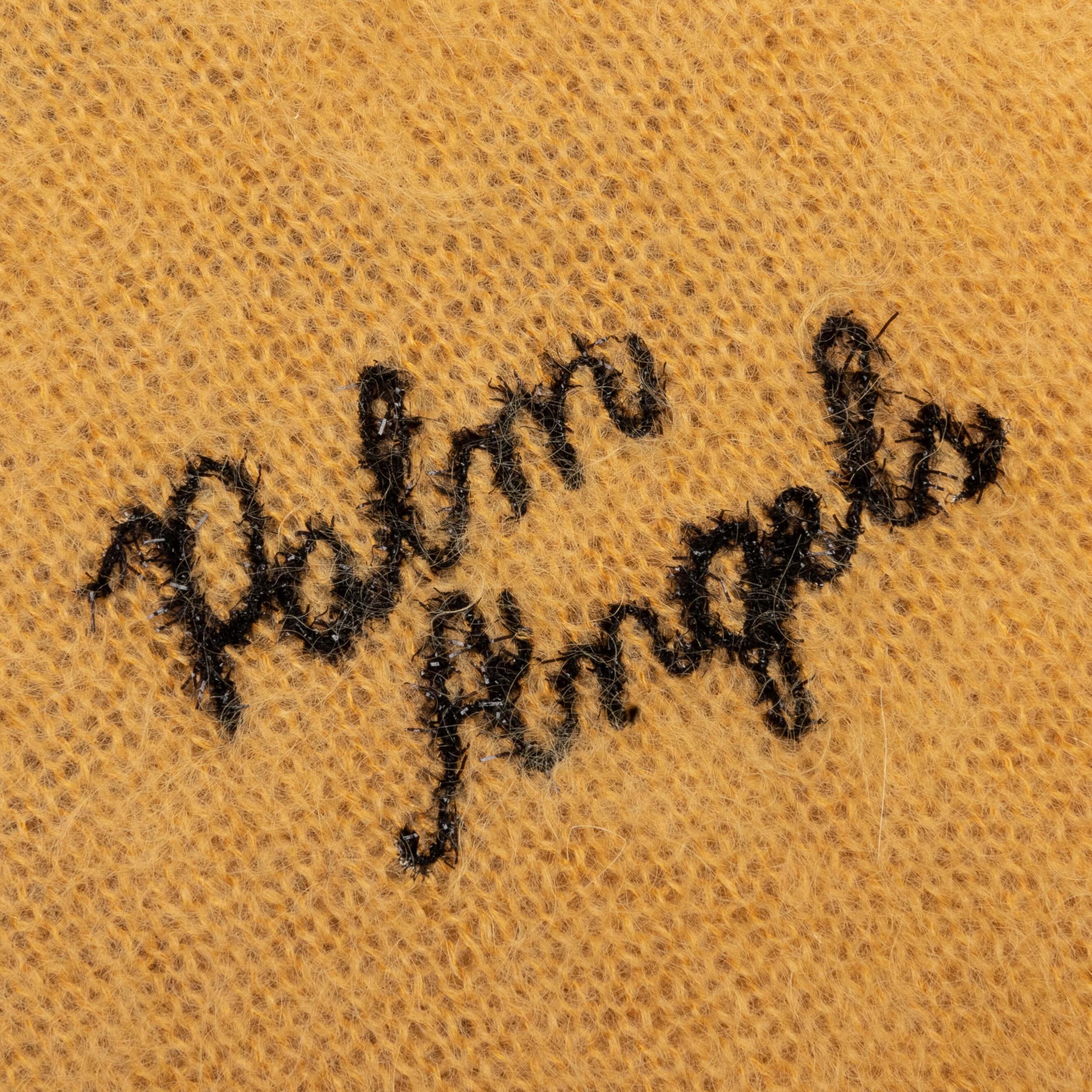 The Palm Sweater Intarsia - Beige/Yellow Male Product Image