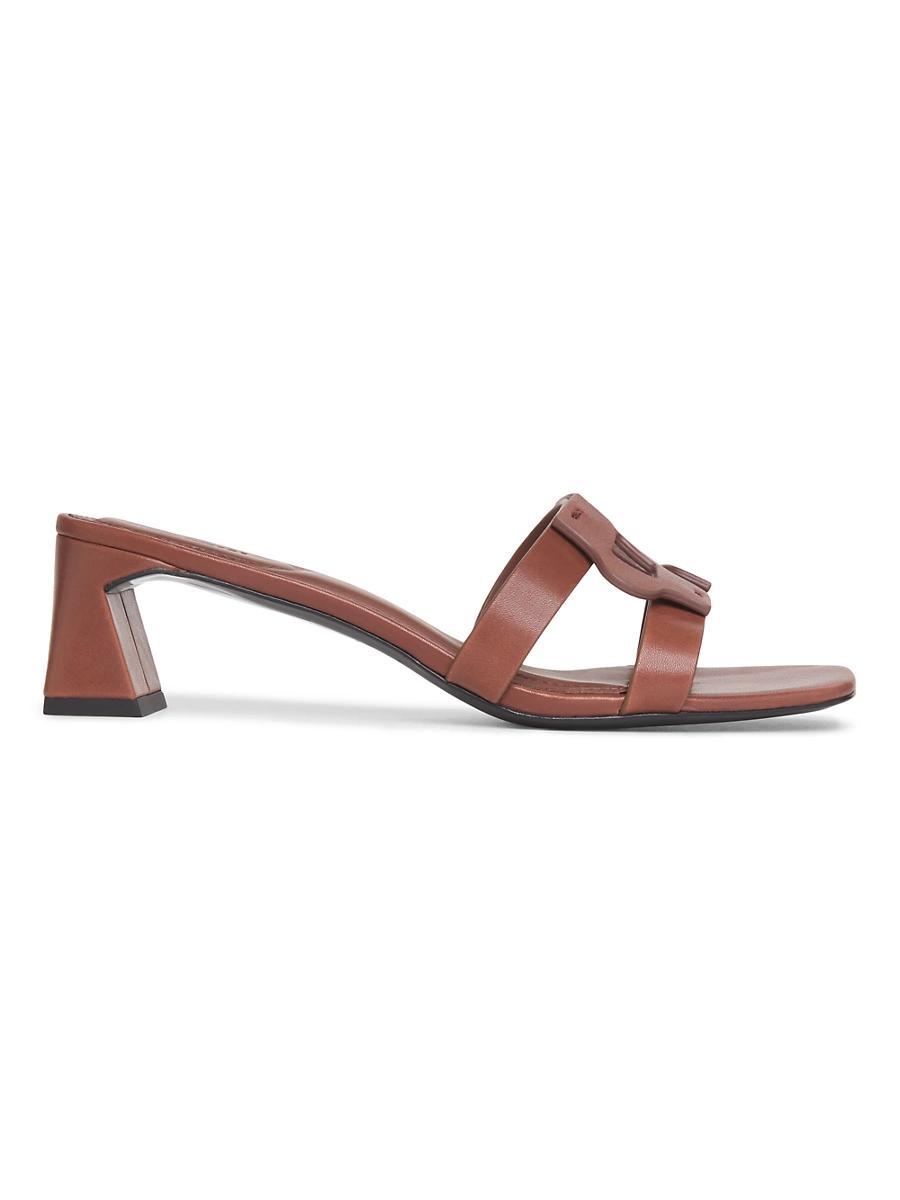 Simkhai Womens Monogram Slide Sandals Product Image