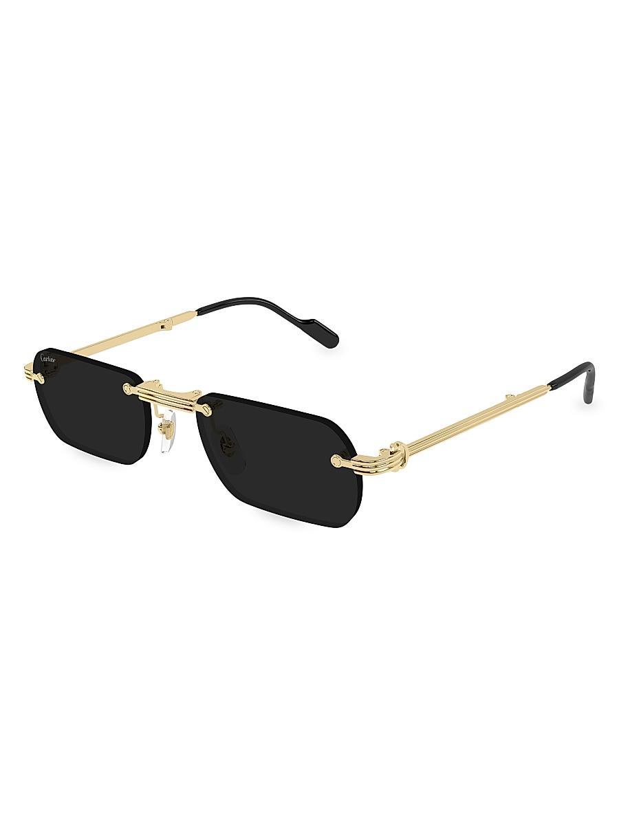 Mens Premire De Cartier CT0499S 54MM Rectangular Sunglasses Product Image