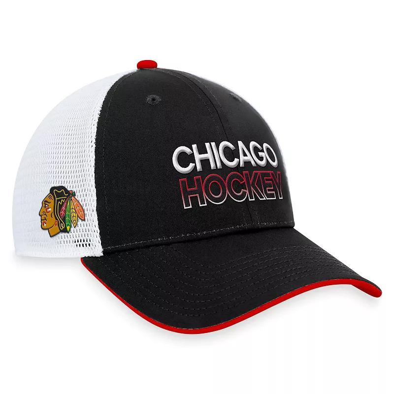 Men's Fanatics Black Pittsburgh Penguins Authentic Pro Alternate Jersey Trucker Adjustable Hat Product Image
