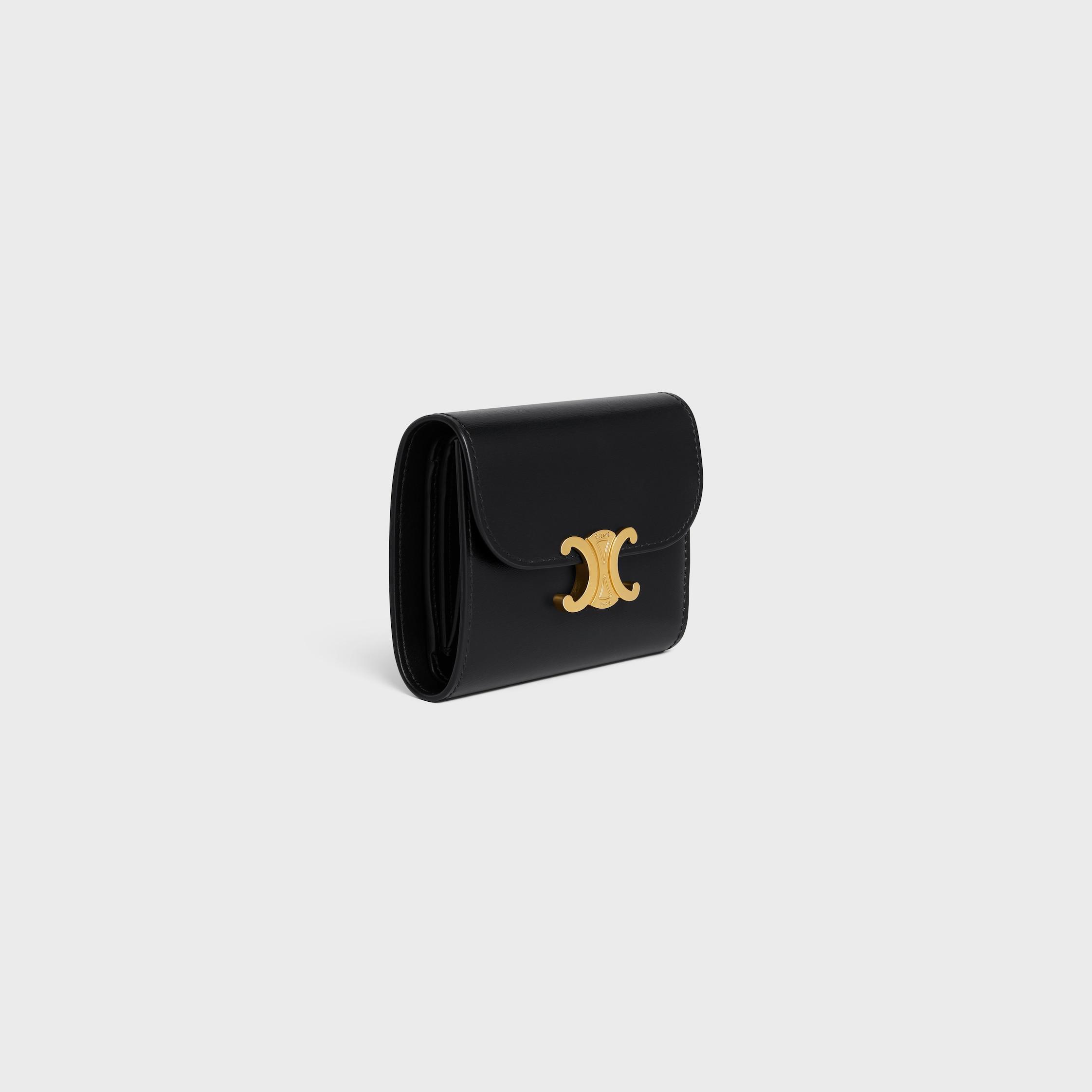 Small Flap Wallet TRIOMPHE IN Shiny calfskin Product Image