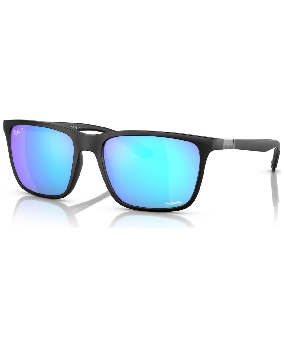 Ray-Ban Rb4385 Sunglasses Frame Blue Lenses Polarized Product Image