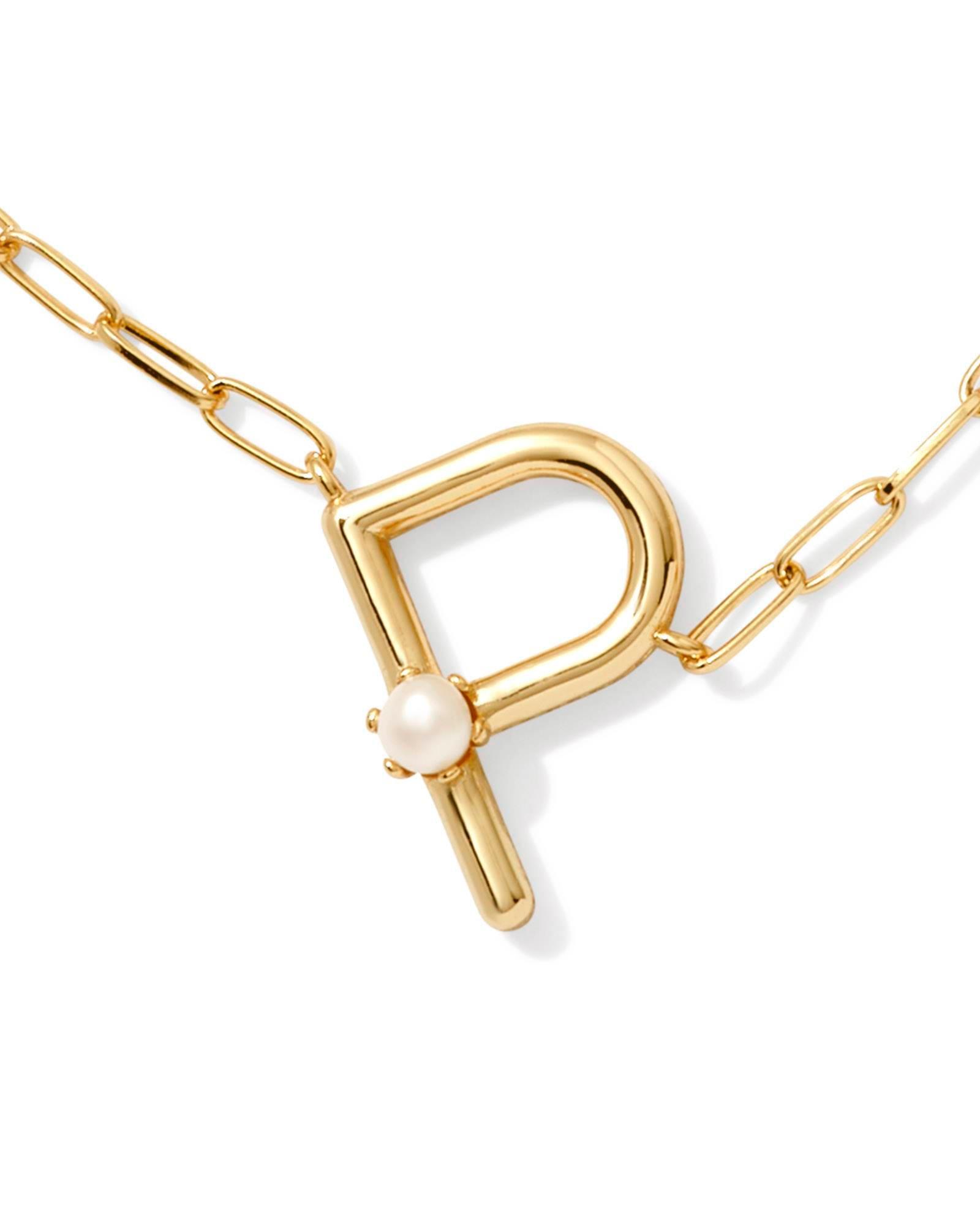 Pearl Silver Letter X Short Pendant Necklace in Freshwater Cultured Pearl Product Image