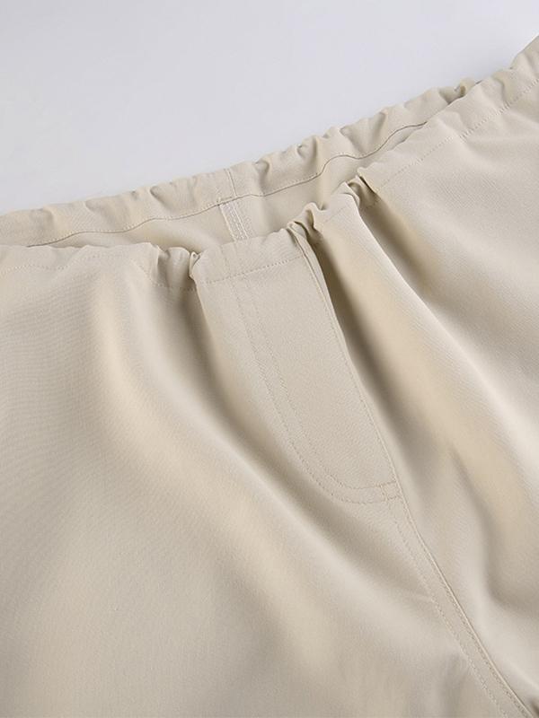 Drawstring Low Waist Baggy Cargo Pants Product Image