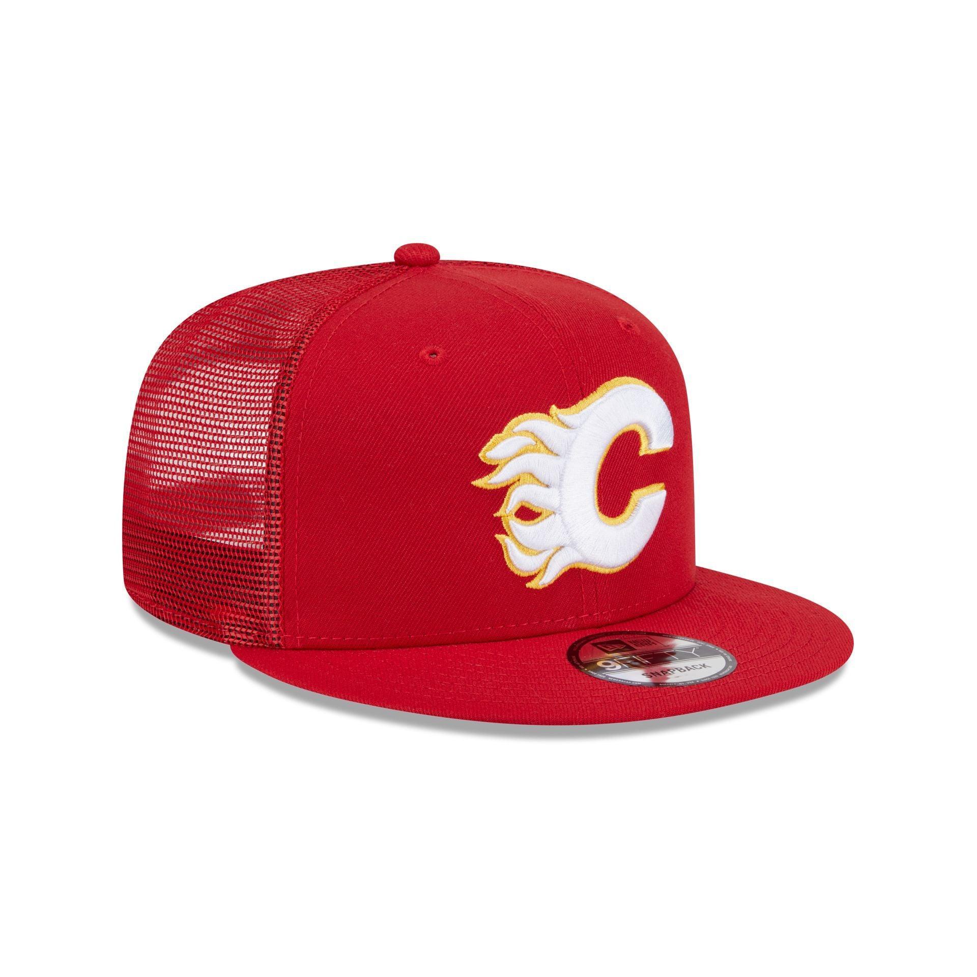 Calgary Flames Team Tag 9FIFTY Trucker Hat Male Product Image