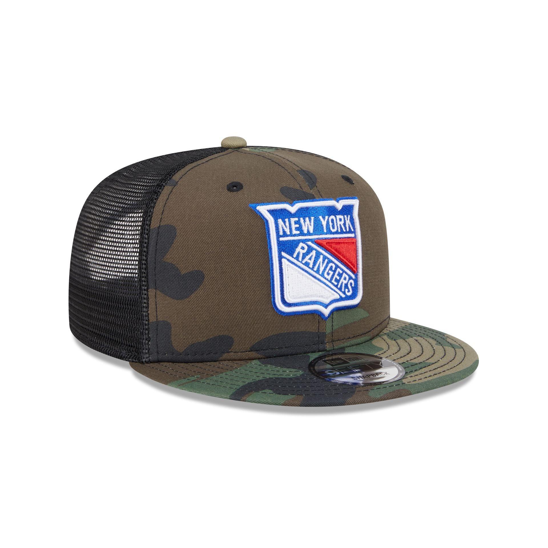 New York Rangers Camo 9FIFTY Trucker Hat Male Product Image