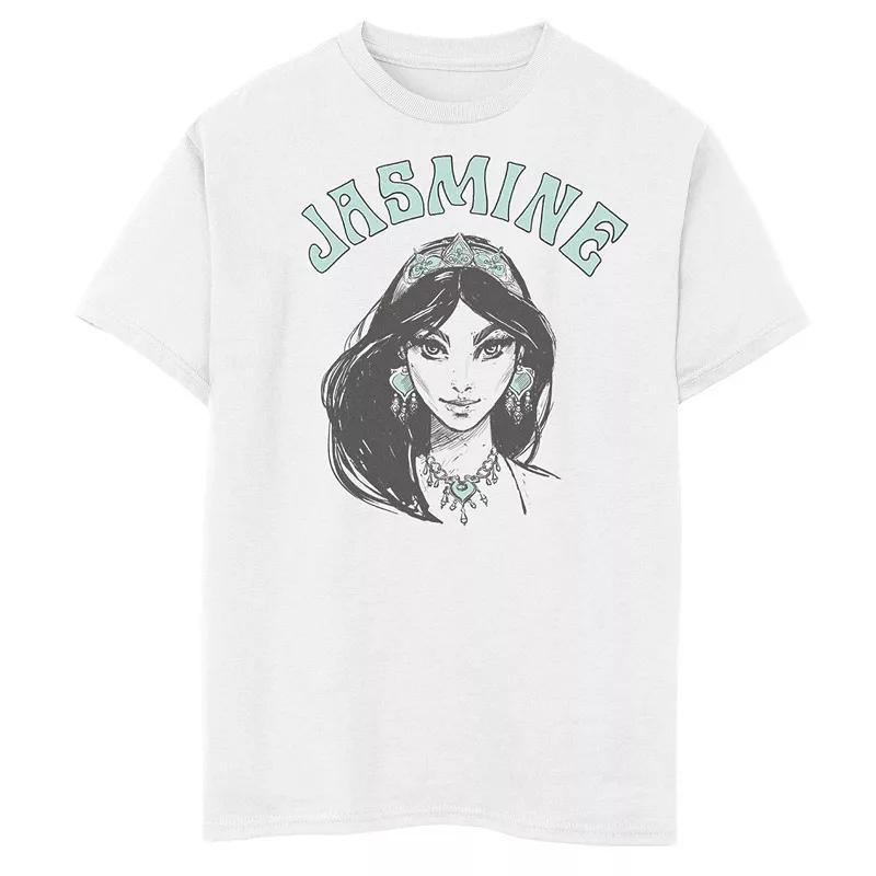 Disney's Aladdin Men's Jasmine Portrait Graphic Tee, Size: Medium, White Product Image