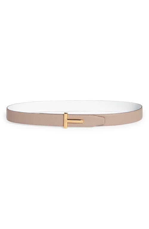 Reversible T-Logo Leather Belt Product Image