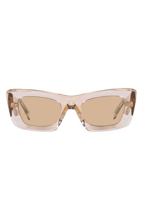 Prada PR 13ZS 50mm Matte Marble Cat Eye Statement Sunglasses Product Image