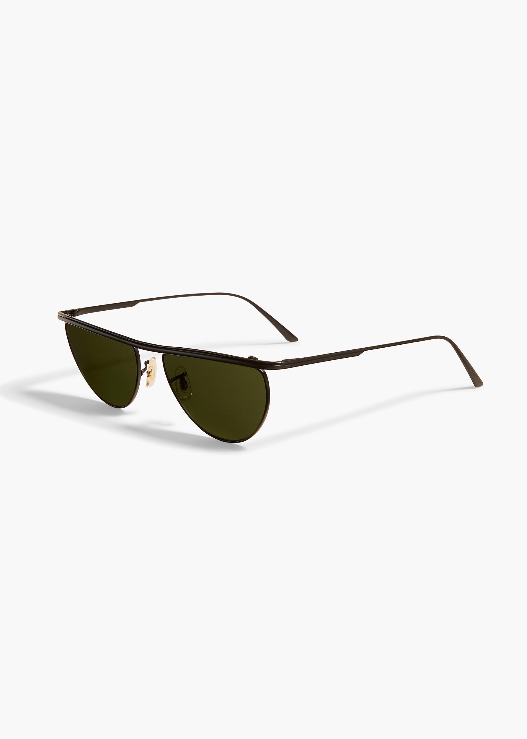 KHAITE x Oliver Peoples 1984C in Matte Black and Vibrant Green Product Image