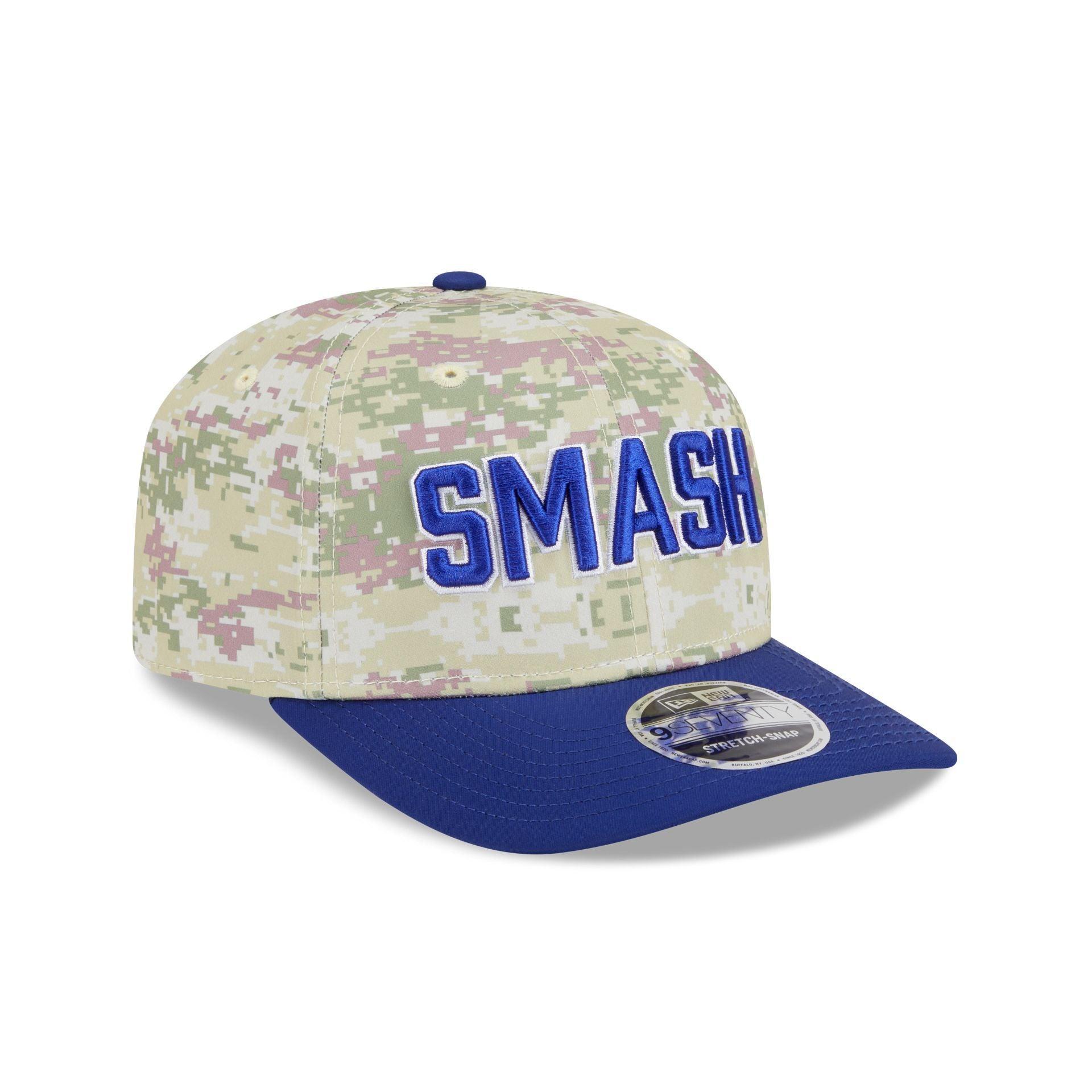 Tyler Herro x Miami Heat Vice Blue Brightrose 9SEVENTY Stretch-Snap Hat Male Product Image