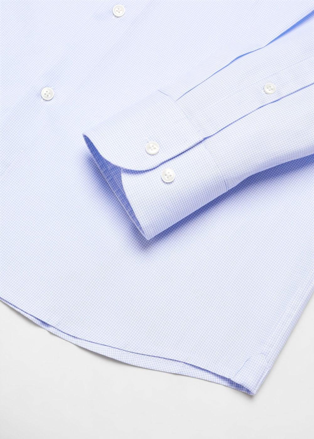 Slim fit structured suit shirt - Men | MANGO USA Product Image