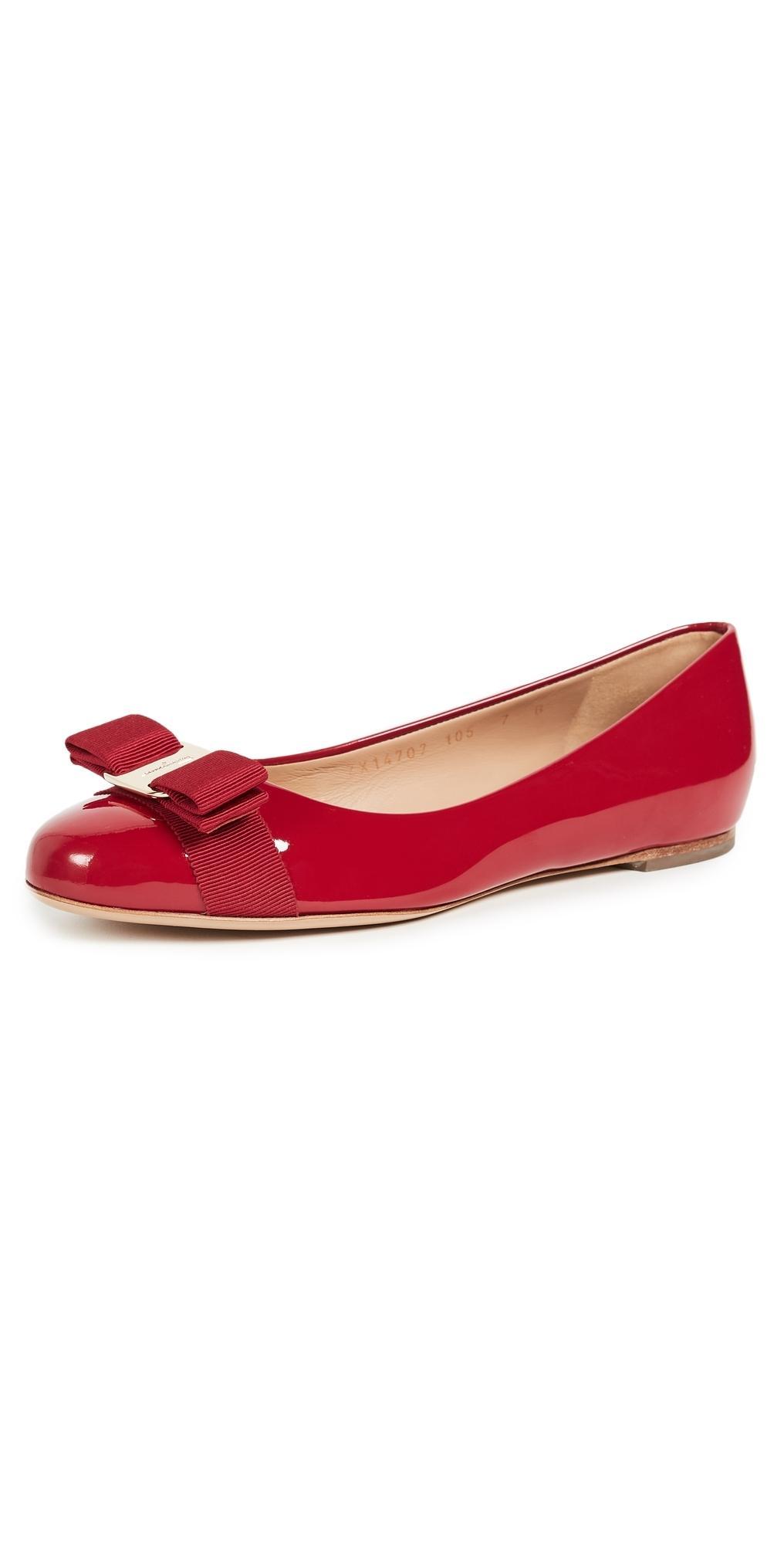 Ferragamo Womens Varina Ballet Flats Product Image