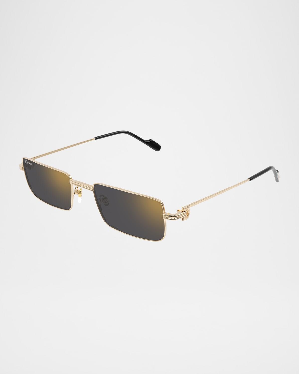 Mens Metal Rectangle Sunglasses Product Image