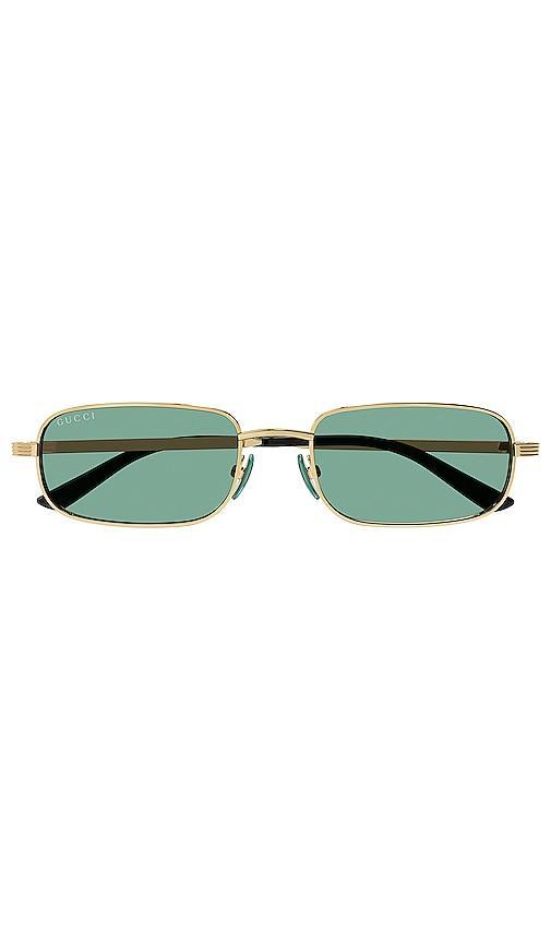 Metal Pilot Sunglasses, Gold Product Image