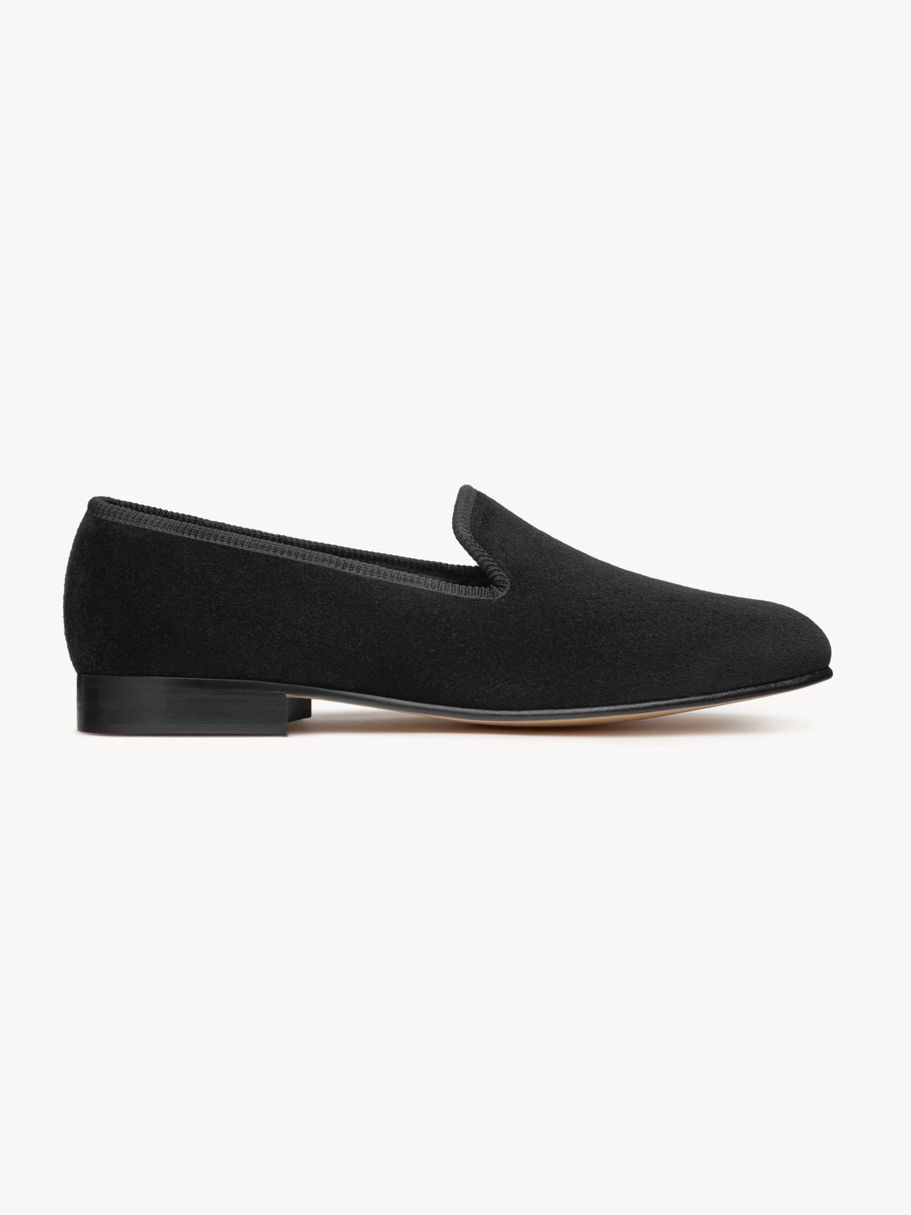 Black Sanders x Buck Mason Velvet Wholecut Loafer Product Image