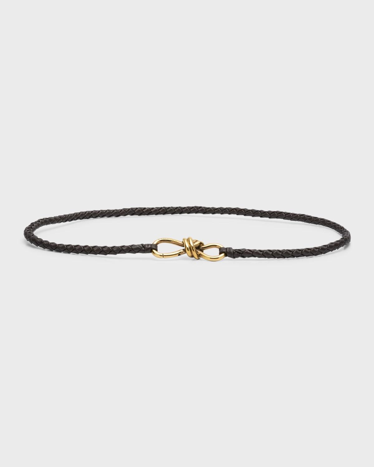 Intrecciato Braided Nappa Leather Belt Product Image