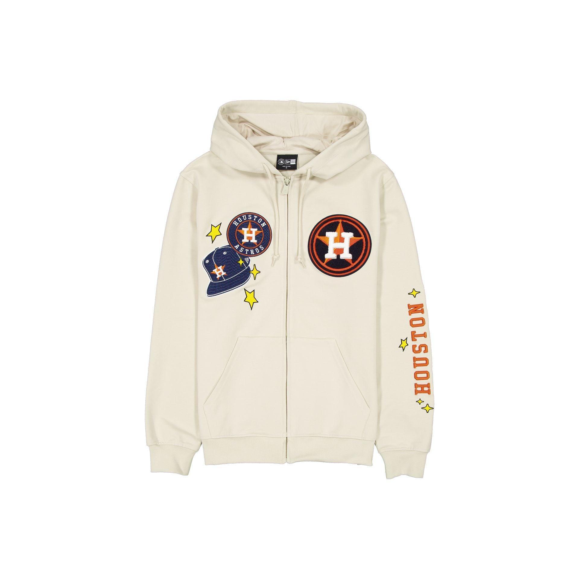 Houston Astros Stone Logo Select Full-Zip Hoodie Male Product Image