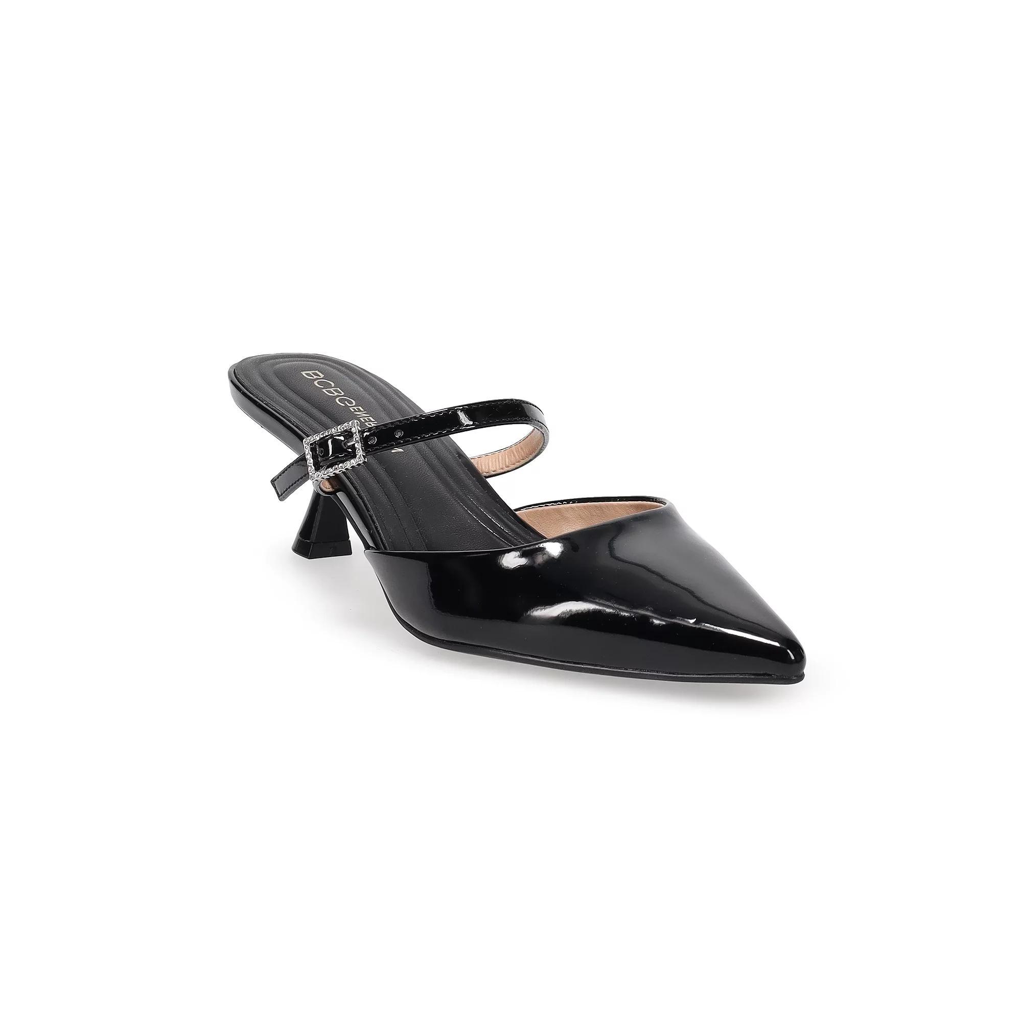 BCBGeneration Kalista Women's Kitten Heel Slide On Pumps, Size: 6.5, Black Product Image