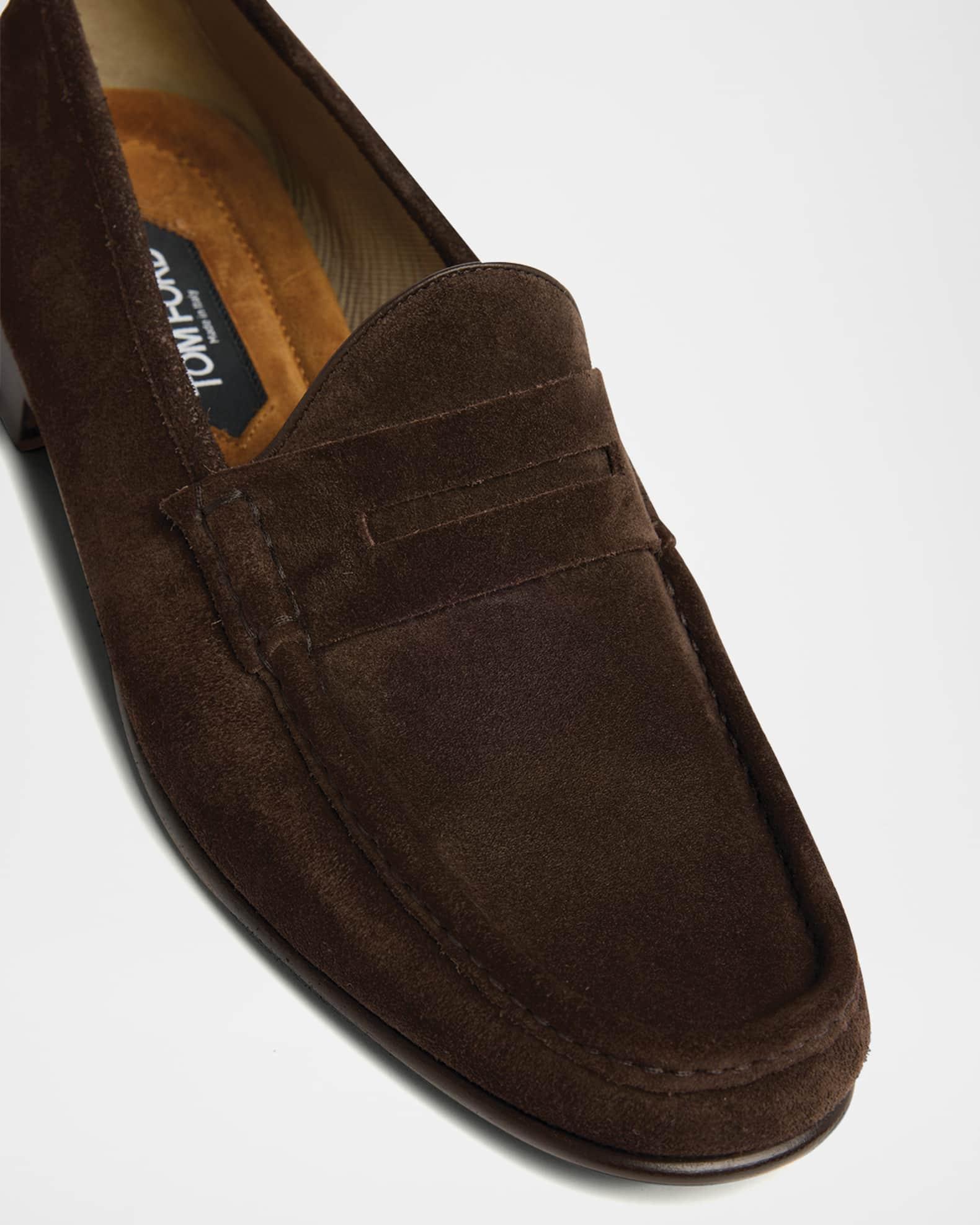 Men's York Suede Penny Loafers Product Image
