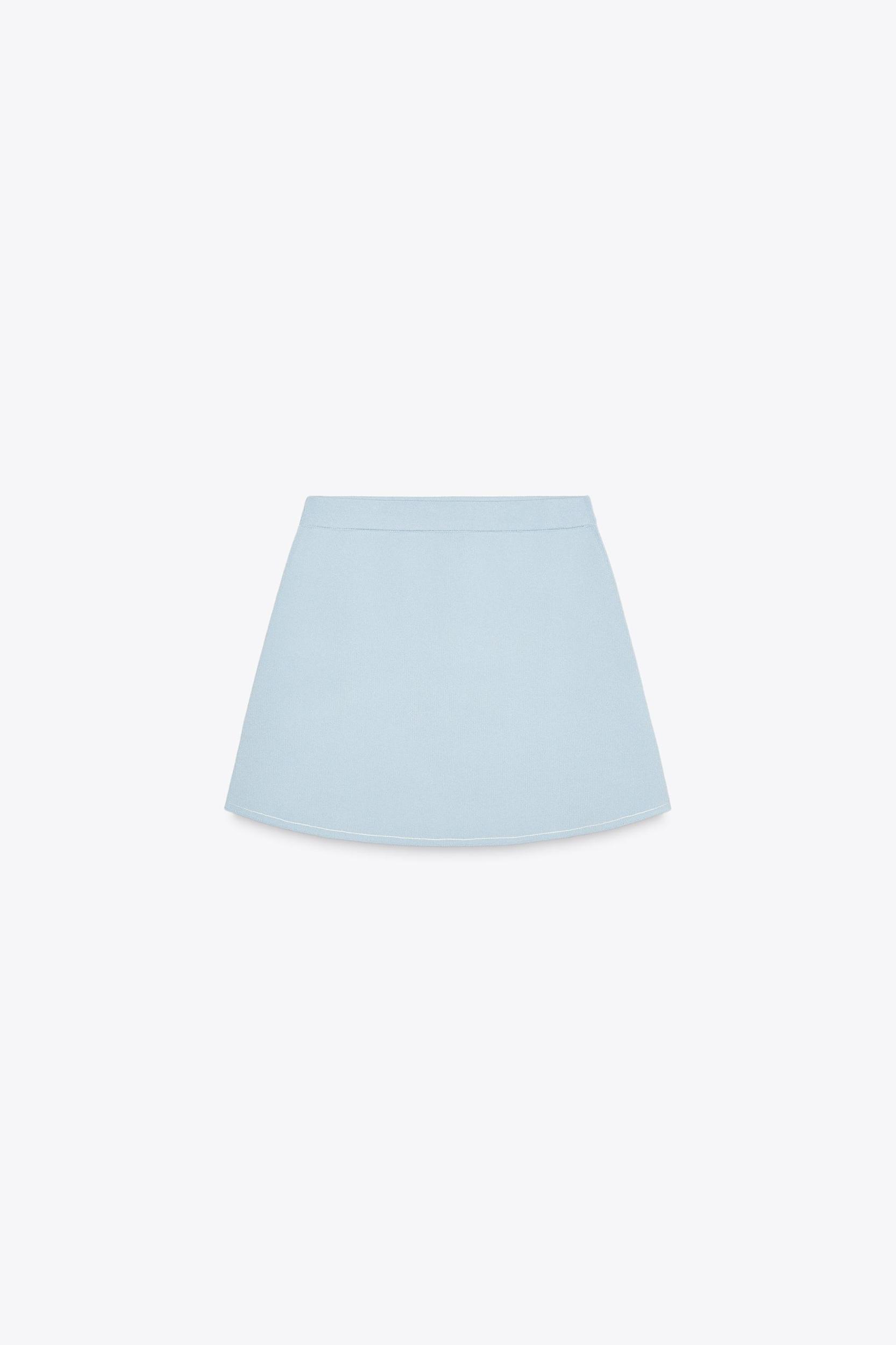 PIPED KNIT MINI SKIRT Product Image