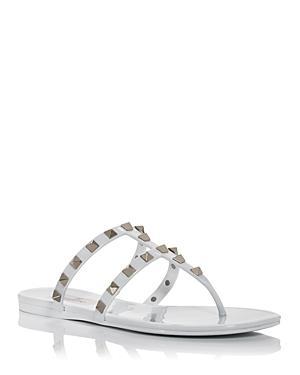 Valentino Garavani Womens Summer Rockstud Pvc Thong Sandals Product Image