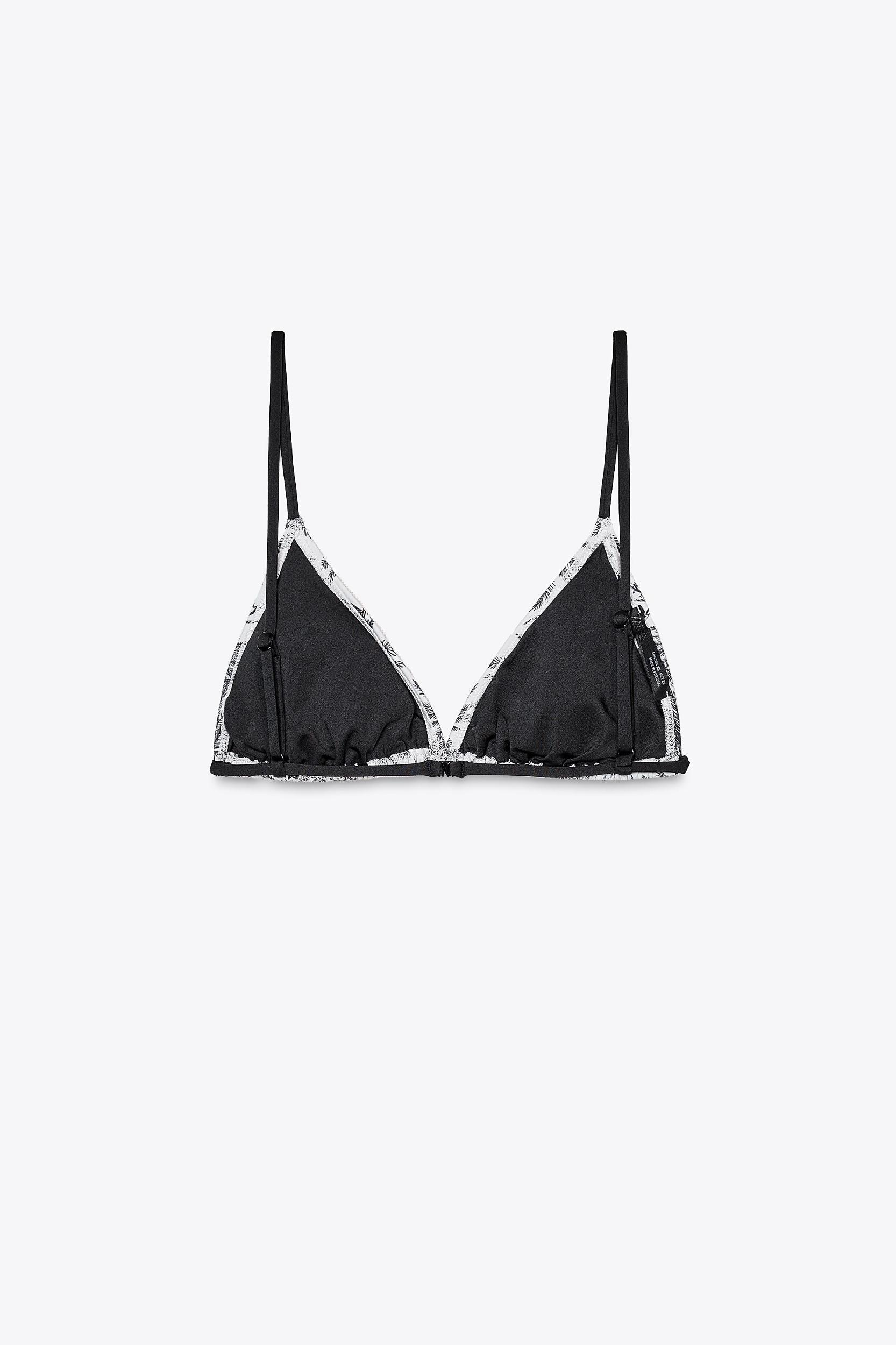 PALM PRINT BIKINI TOP Product Image