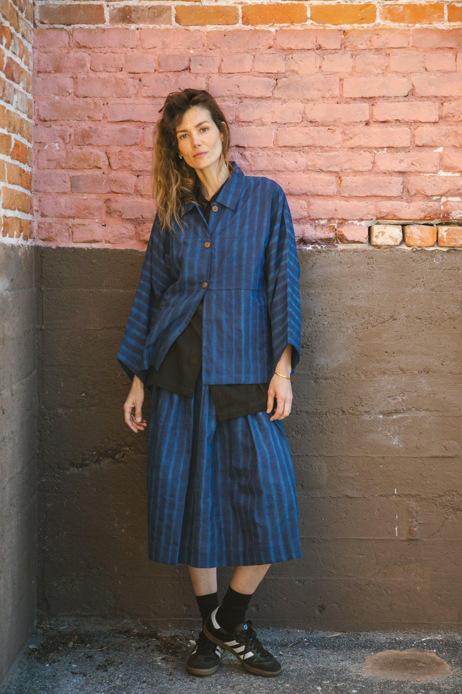 Vintage Navy Blue Skirt Product Image