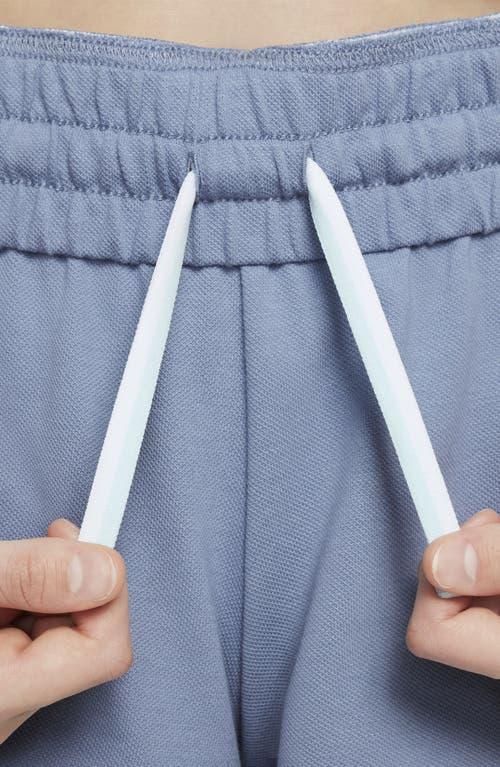 Nike Kids' Sportswear Stripe Shorts in Ashen Slate/Blush/Blue at Nordstrom, Size Xs Product Image