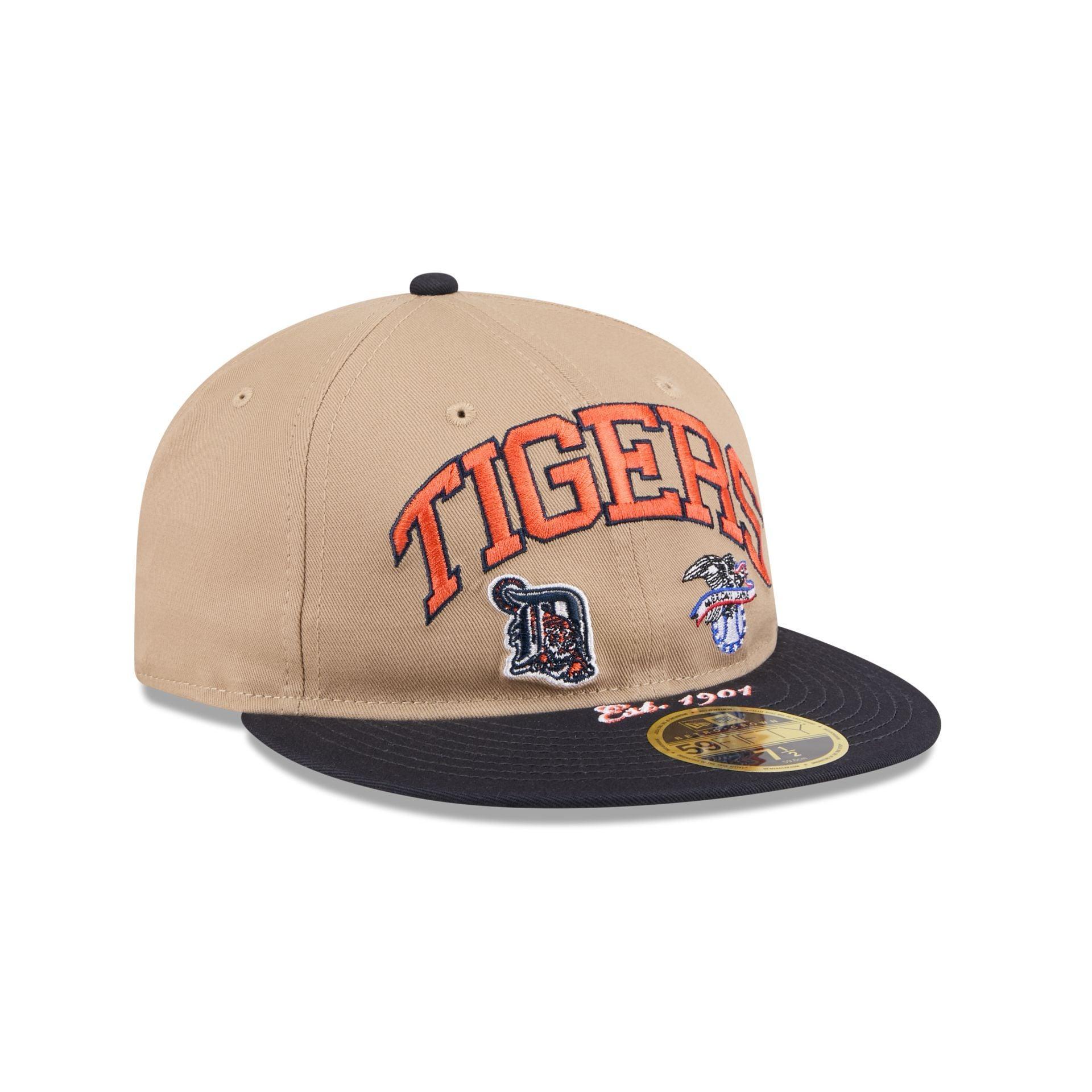 Detroit Tigers Camel Retro Crown 59FIFTY Fitted Hat Male Product Image