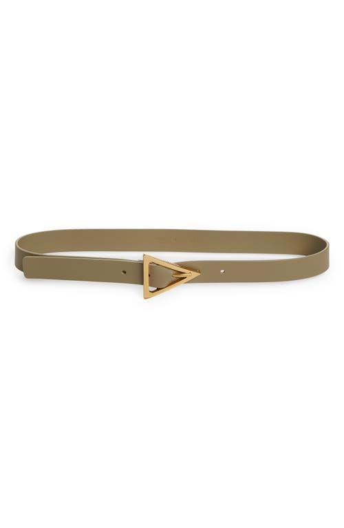 Womens Triangle-Buckle Leather Belt Product Image