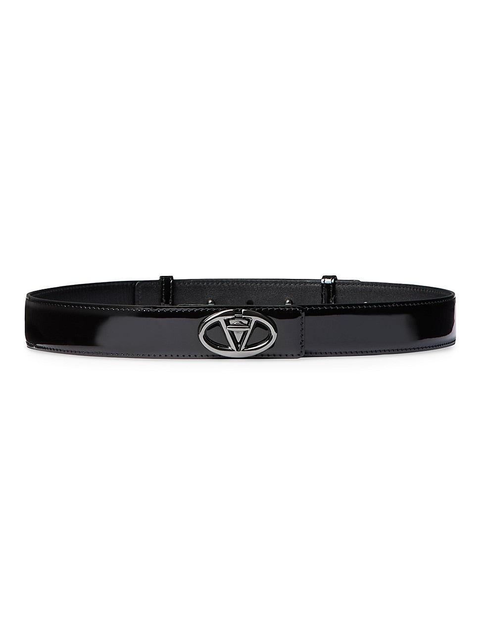 Womens VLogo The Bold Edition 30MM Patent Leather Belt Product Image