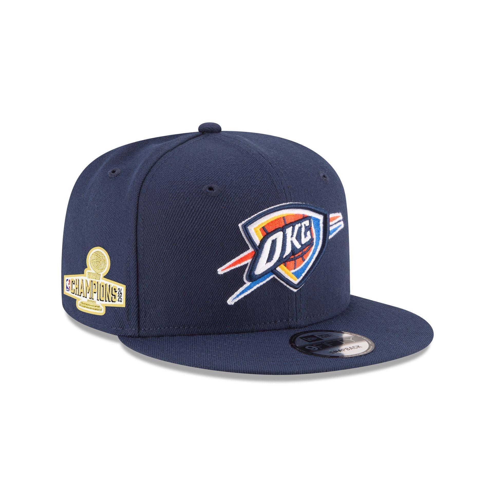 Oklahoma City Thunder 2025 NBA Champions Sidepatch 9FIFTY Snapback Hat Male Product Image