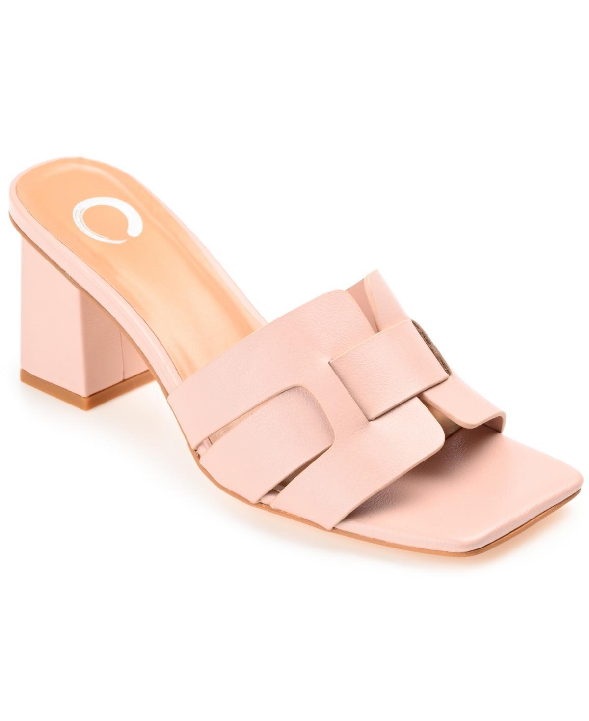 Journee Renatta Women's Tru Comfort Foam™ Block Heel Sandals, Size: 9.5, Brown Product Image