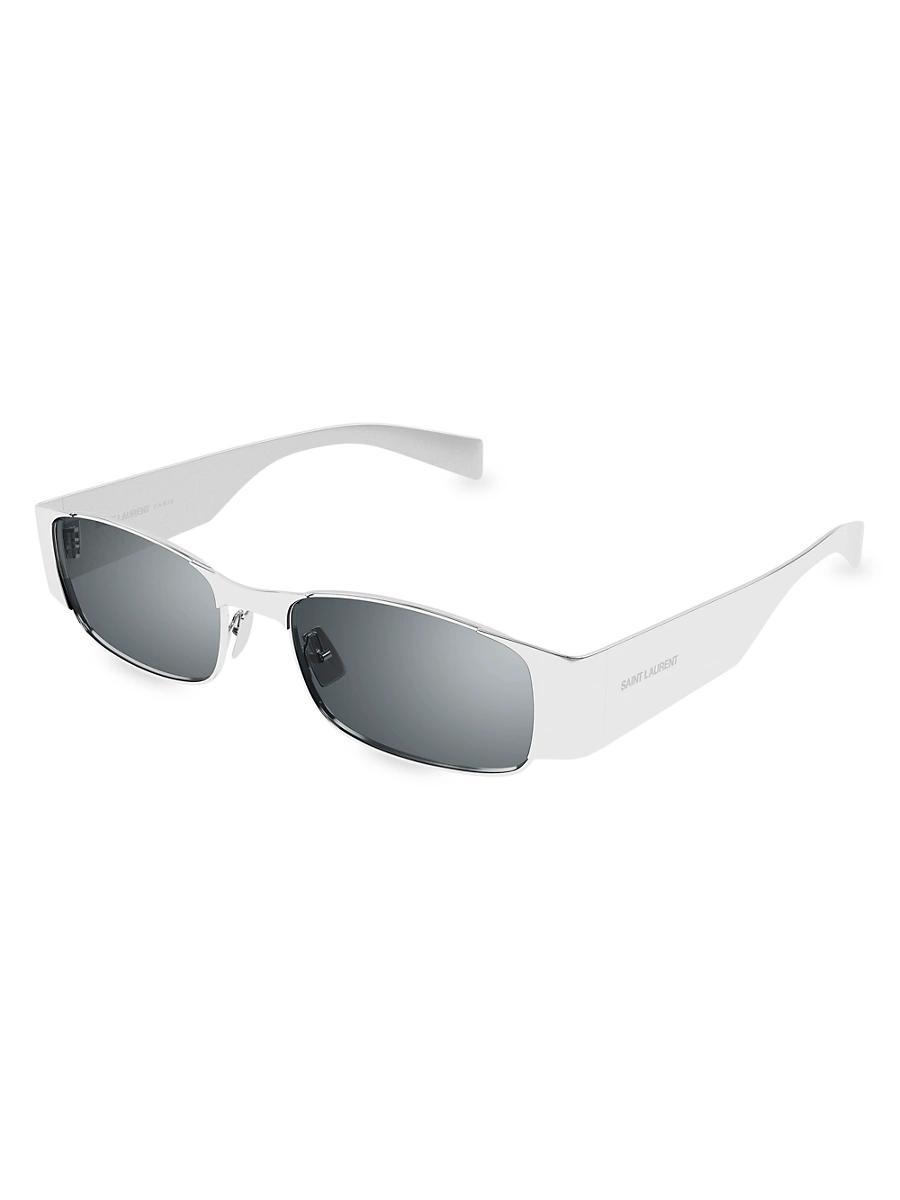 Womens Small Fashion Metal 54MM Rectangular Sunglasses Product Image