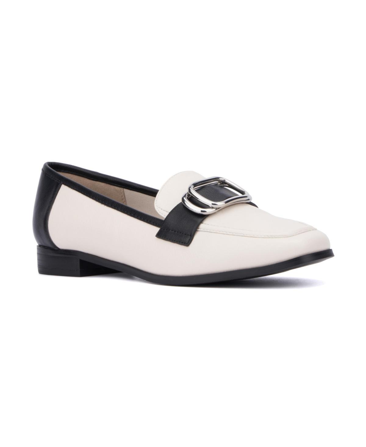 New York & Company Ramira Women's Loafers, Size: 8, Black White Product Image