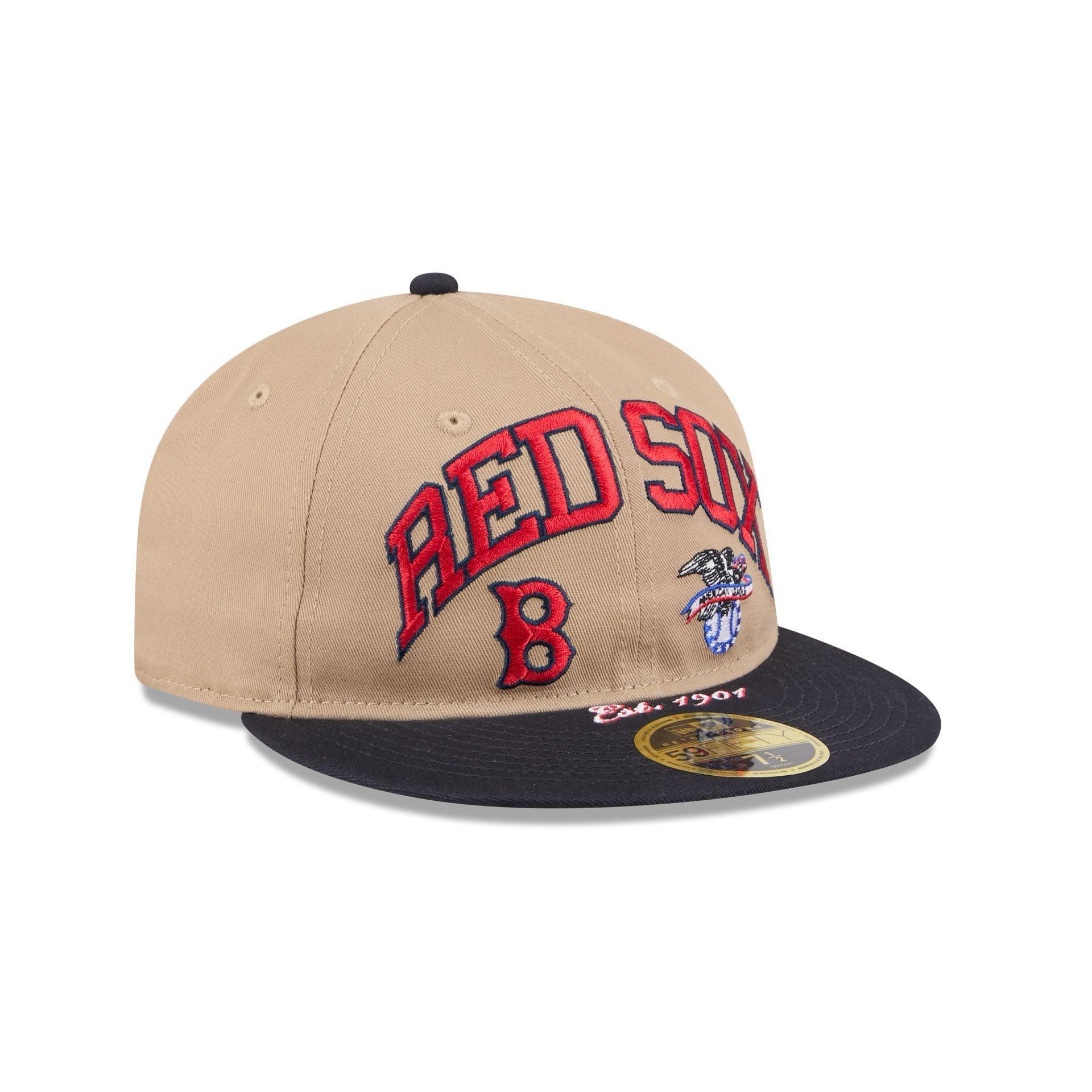 Boston Red Sox Camel Retro Crown 59FIFTY Fitted Hat Male Product Image