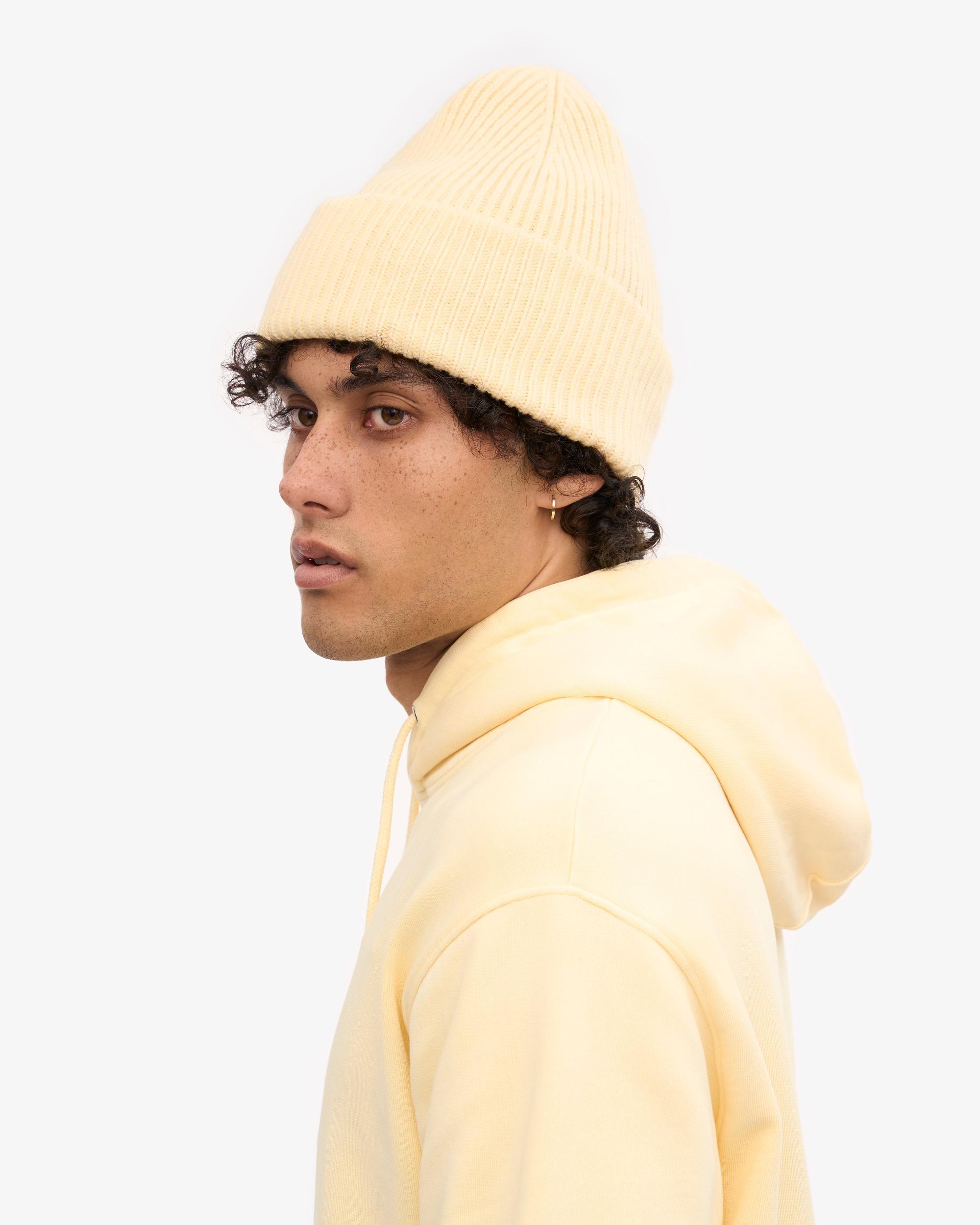 Merino Wool Hat - Soft Yellow Product Image