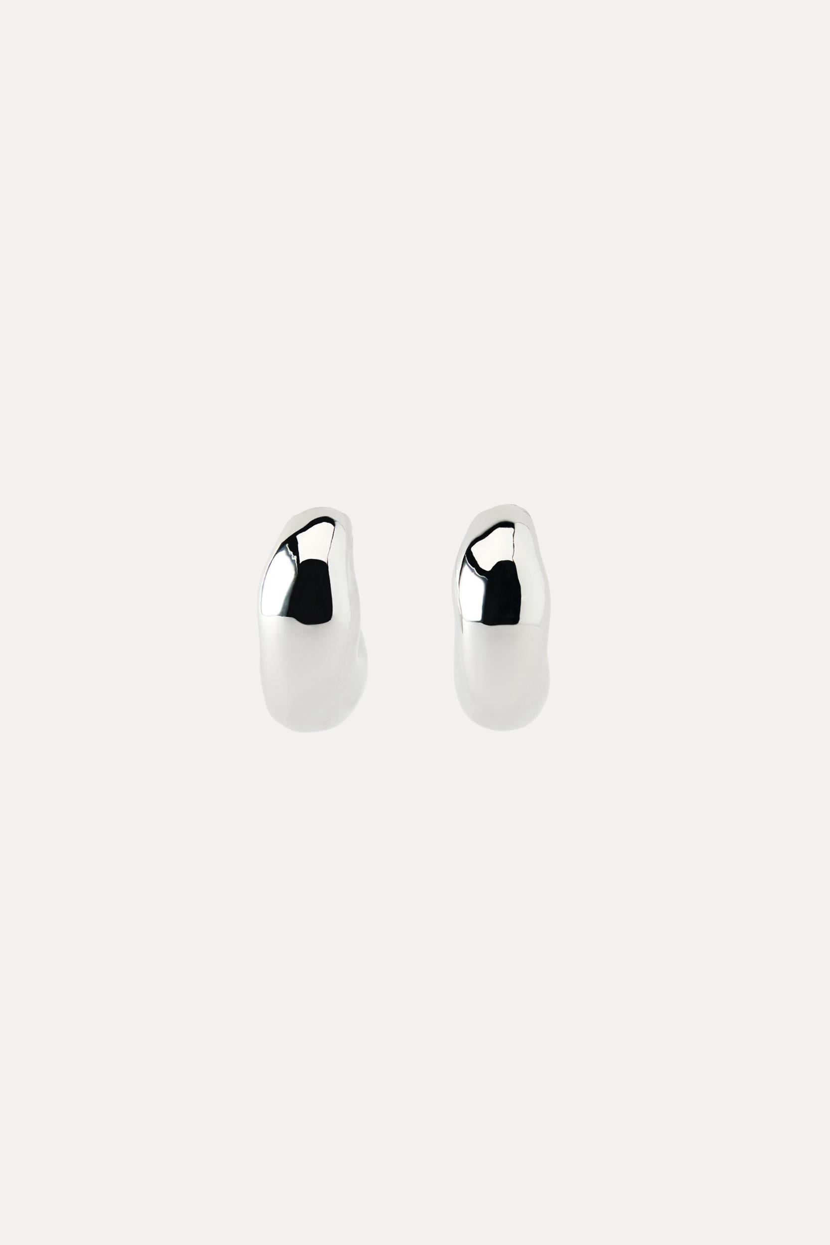 EMBOSSED HOOP EARRINGS Product Image