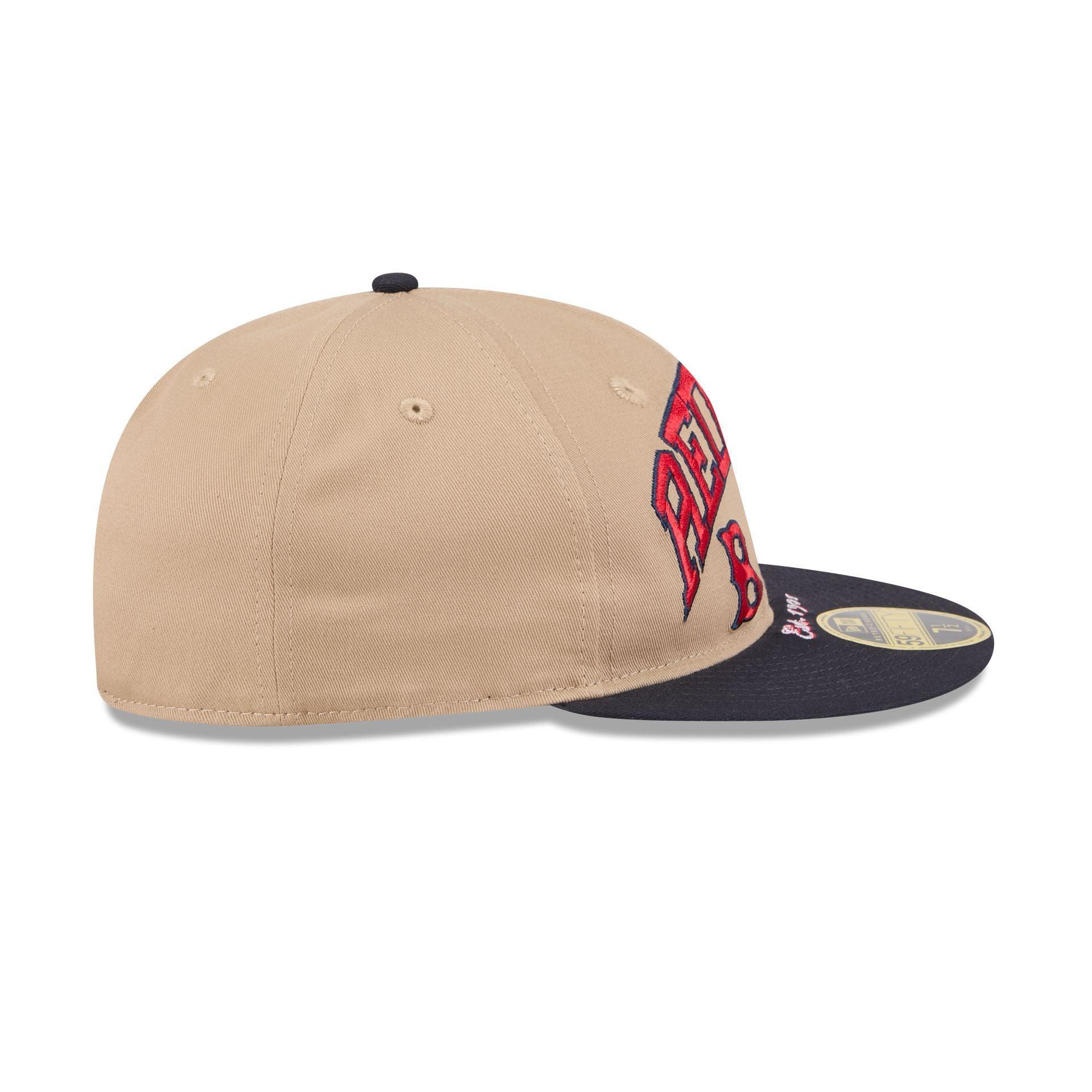 Boston Red Sox Camel Retro Crown 59FIFTY Fitted Hat Male Product Image